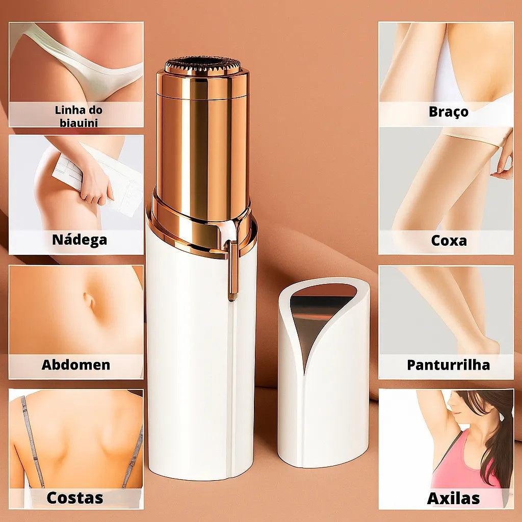 Depiladora Facial FlawLess© - Remove pelos sem dor