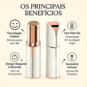 Depiladora Facial FlawLess© - Remove pelos sem dor