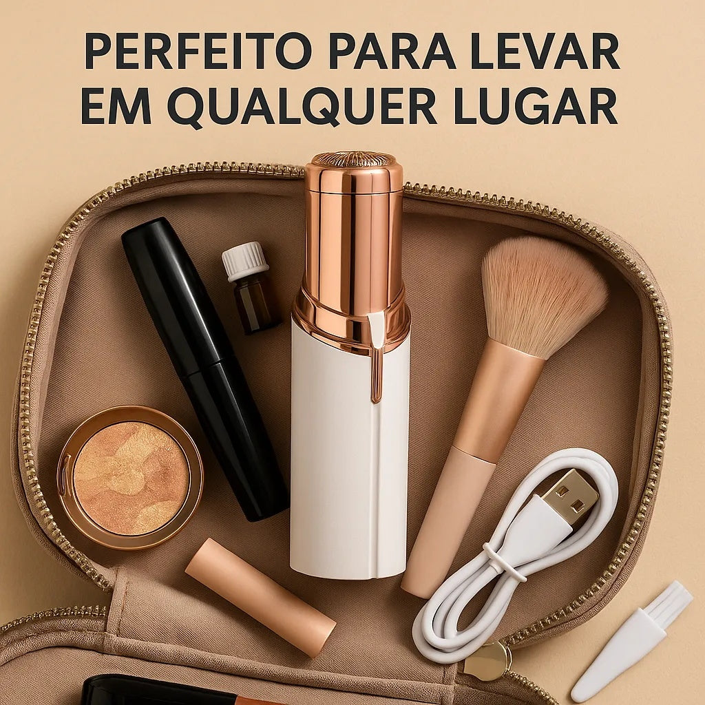 Depiladora Facial FlawLess© - Remove pelos sem dor