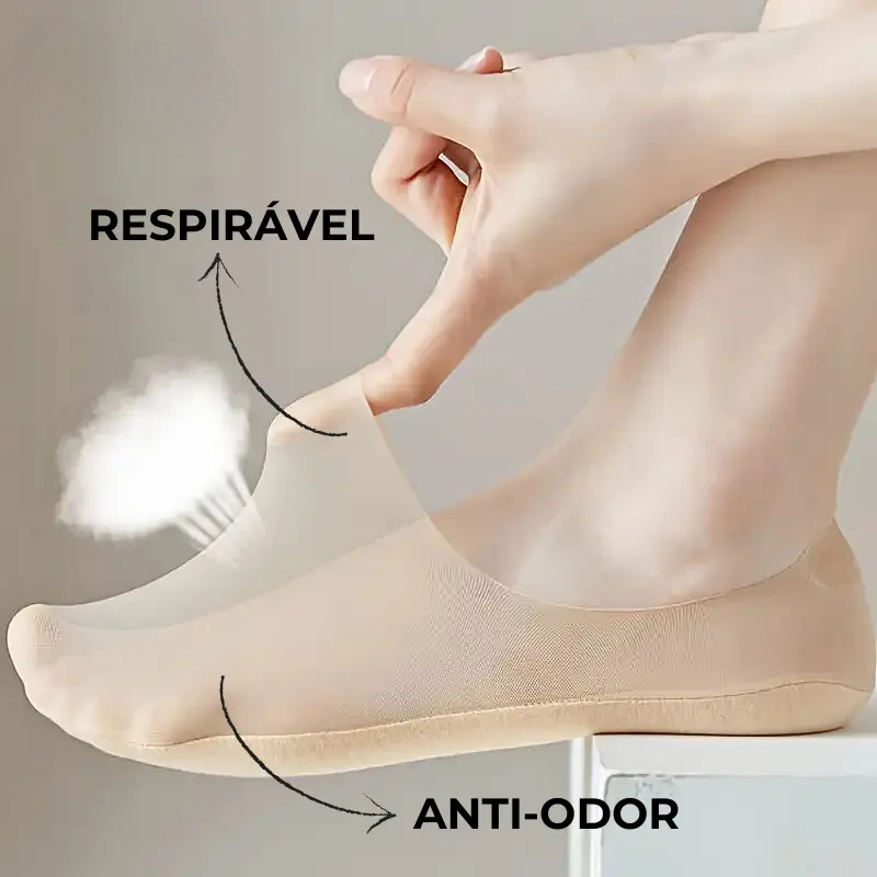 Meias Invisíveis Ortopédicas StepConfort© – SOMENTE HOJE [COMPRE 3 LEVE 6 PARES]
